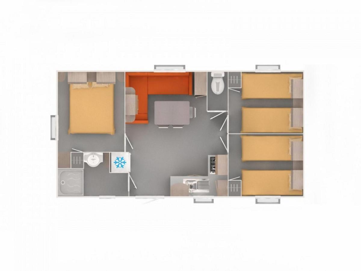 Mobilehome 8 Personnes Avec Clim Situe Aux Sables Du Midi Valras-Plage Ngoại thất bức ảnh